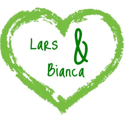 Gevouwen trouwkaart "Groen hart"