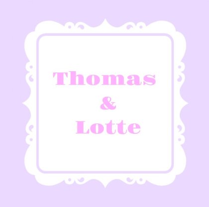 Gevouwen trouwkaart "Lila"