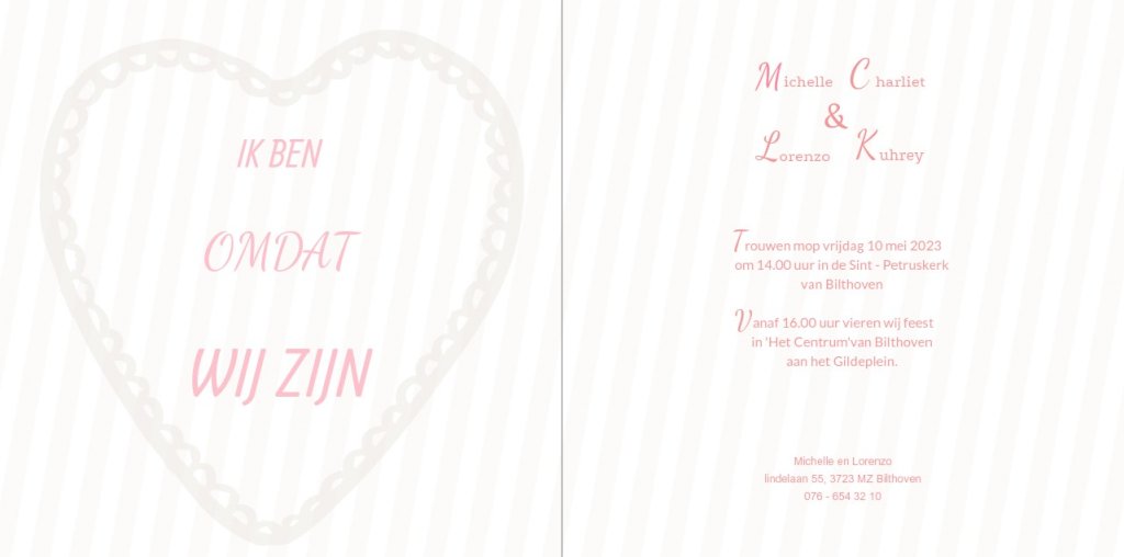 Gevouwen trouwkaart "zeepaardjes verliefd" Gevouwen trouwkaart "zeepaardjes verliefd"