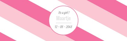 Banner "Diagonale banner roze"