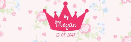 Banner "Roze kroontje"