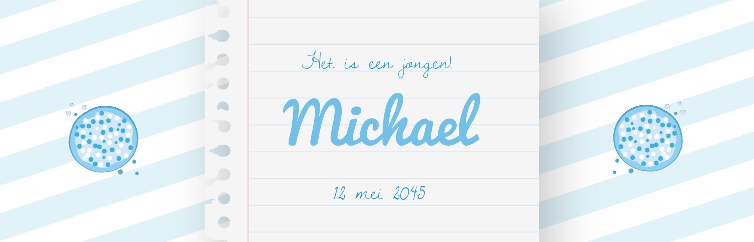 Banner "Schrijfpapier blauw" Banner "Schrijfpapier blauw"