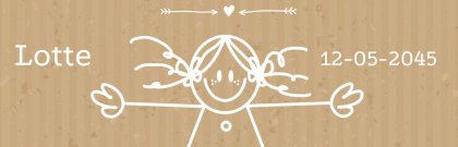 Gewoon ik geboortebanner Gewoon ik geboortebanner