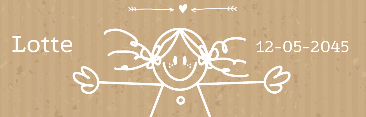 Gewoon ik geboortebanner Gewoon ik geboortebanner