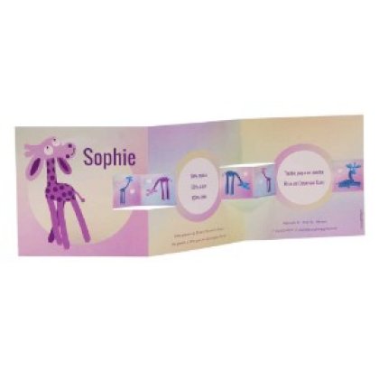 Drieluik kaart met giraffe Drieluik kaart met giraffe