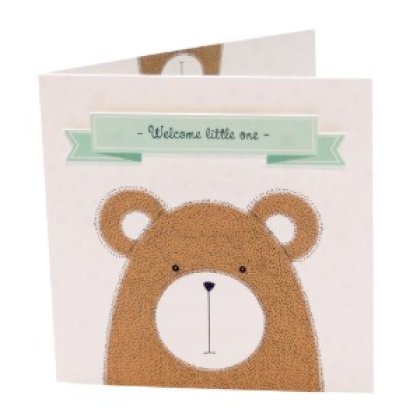 Gestanst geboortekaartje "Beertje" Gestanst geboortekaartje "Beertje"