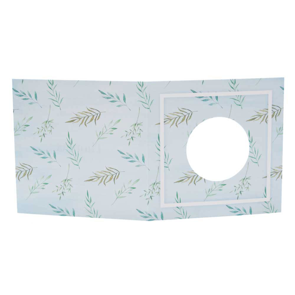 Gestanst geboortekaartje "Takjes - Blauw" Gestanst geboortekaartje "Takjes - Blauw"