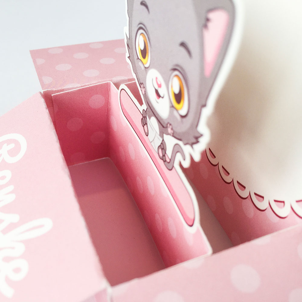 Pop up doosje "Poesje" Pop up doosje "Poesje"