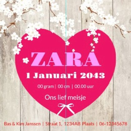 Puzzelkaart hart op hout Puzzelkaart hart op hout