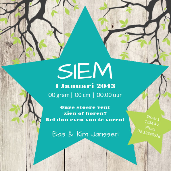 Puzzelkaart ster op hout Puzzelkaart ster op hout