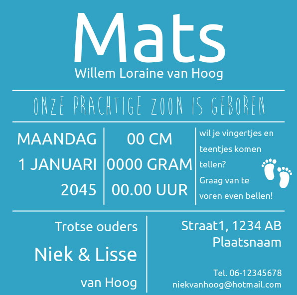 Puzzelkaart blauw Puzzelkaart blauw