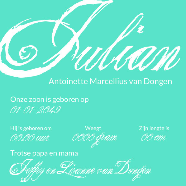 Puzzelkaart mintgroen Puzzelkaart mintgroen