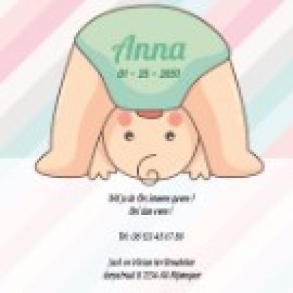 Magneetkaart "Baby op handen en voeten" Magneetkaart "Baby op handen en voeten"