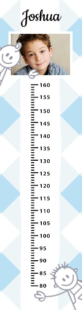 Foto groeimeter "Blauw" Foto groeimeter "Blauw"