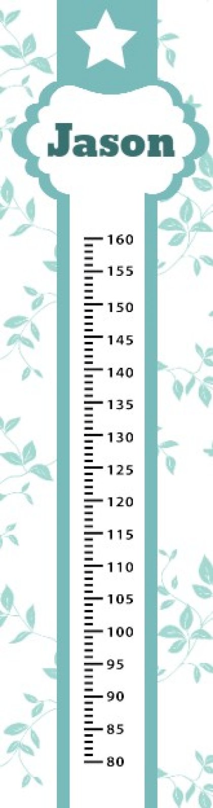 Groeimeter "Ster blauw"