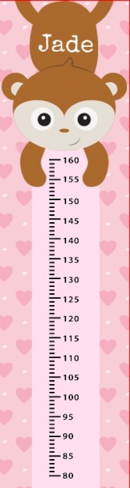 Groeimeter "Aapje roze"