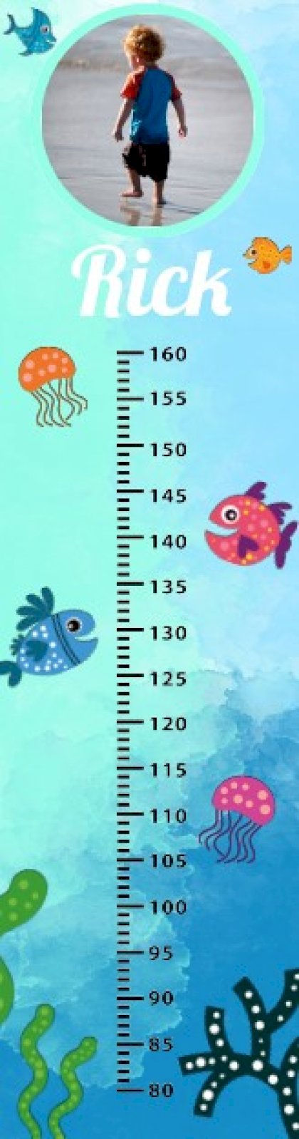 Foto groeimeter "Oceaan" Foto groeimeter "Oceaan"