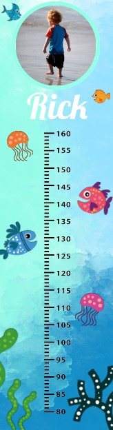 Foto groeimeter "Oceaan" Foto groeimeter "Oceaan"