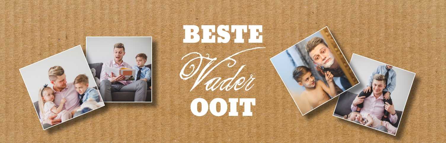Banner "Beste vader ooit" Banner "Beste vader ooit"