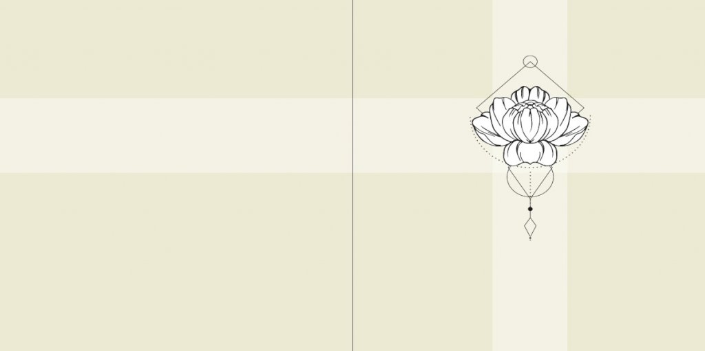 Gevouwen rouwkaart "Getekende bloem" Gevouwen rouwkaart "Getekende bloem"