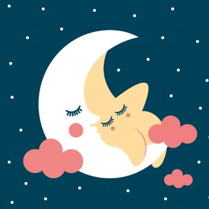 Kinder rouwkaart "Maan blauw" Kinder rouwkaart "Maan blauw"