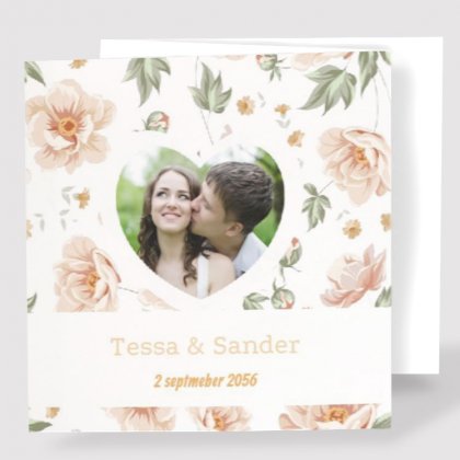 Drieluik fotokaart "Rozen"