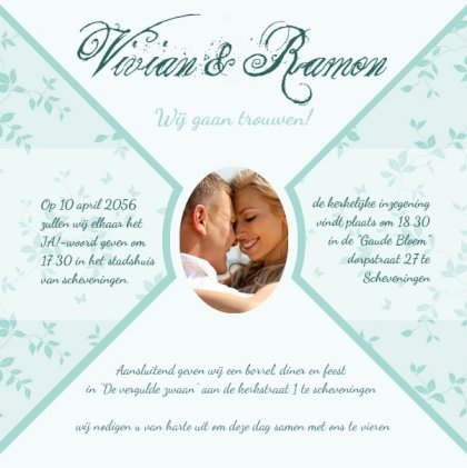 Foto magneetkaart "Bladeren"