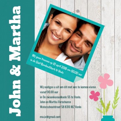 Foto magneetkaart "Hout"