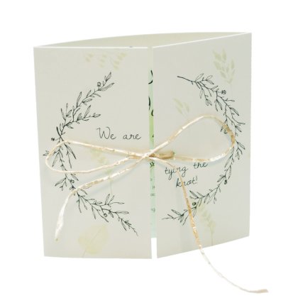 Uitnodigingskaart "Tying the knot!"