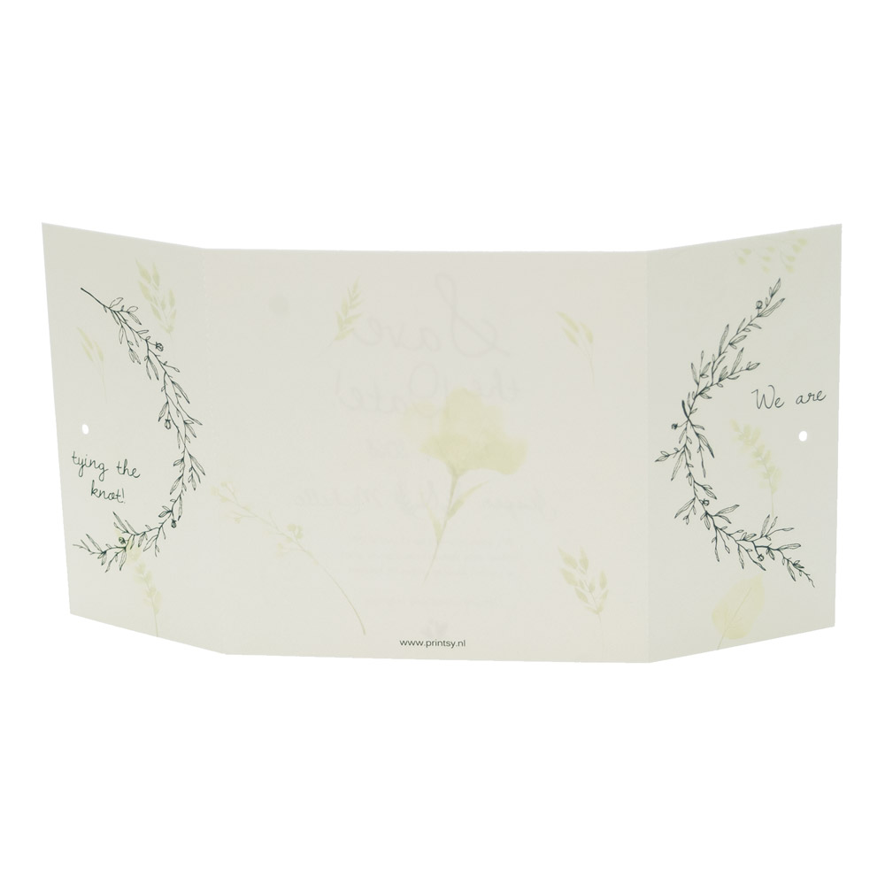 Uitnodigingskaart "Tying the knot!" Uitnodigingskaart "Tying the knot!"