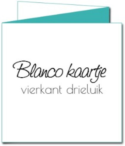 Gevouwen kaart "Blanco Drieluik"