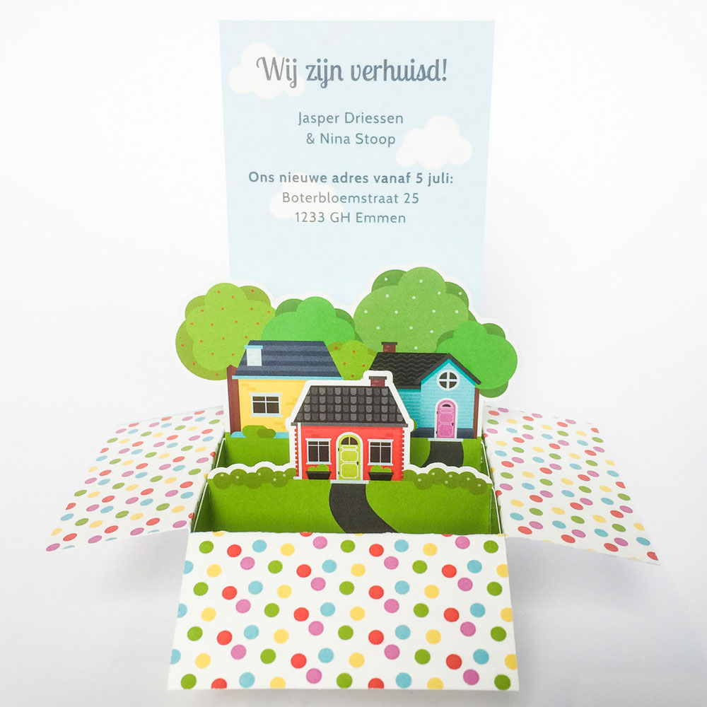 Doosje "Verhuiskaart" Doosje "Verhuiskaart"