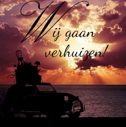 Verhuiskaart "Auto &  Zee"