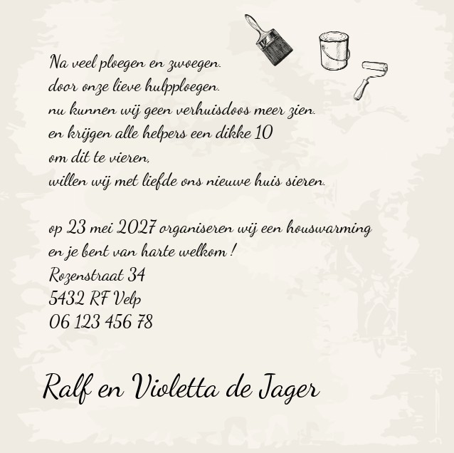 Verhuiskaart "Auto & Heuvels & Samenwonen" Verhuiskaart "Auto & Heuvels & Samenwonen"