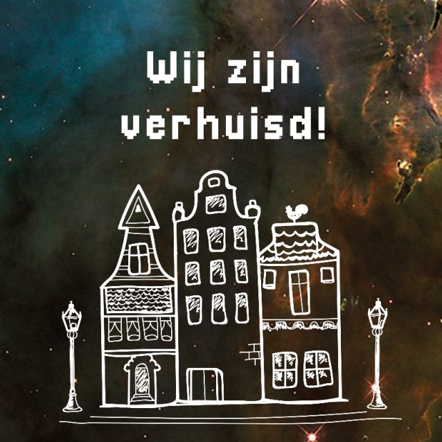 Verhuiskaart "Huizen wit" Verhuiskaart "Huizen wit"