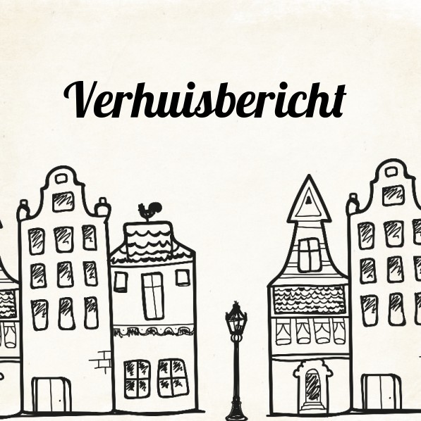 Verhuiskaart "Verhuisberict zwart/wit" Verhuiskaart "Verhuisberict zwart/wit"