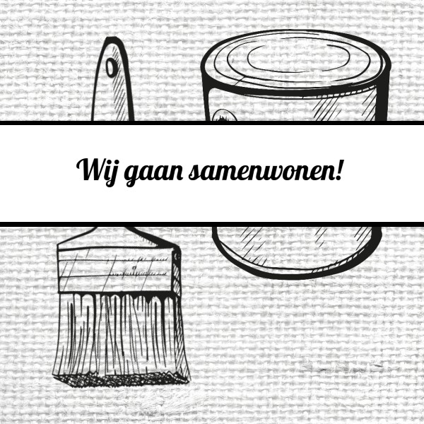 Verhuiskaart " Verfpot & Kwast" Verhuiskaart " Verfpot & Kwast"