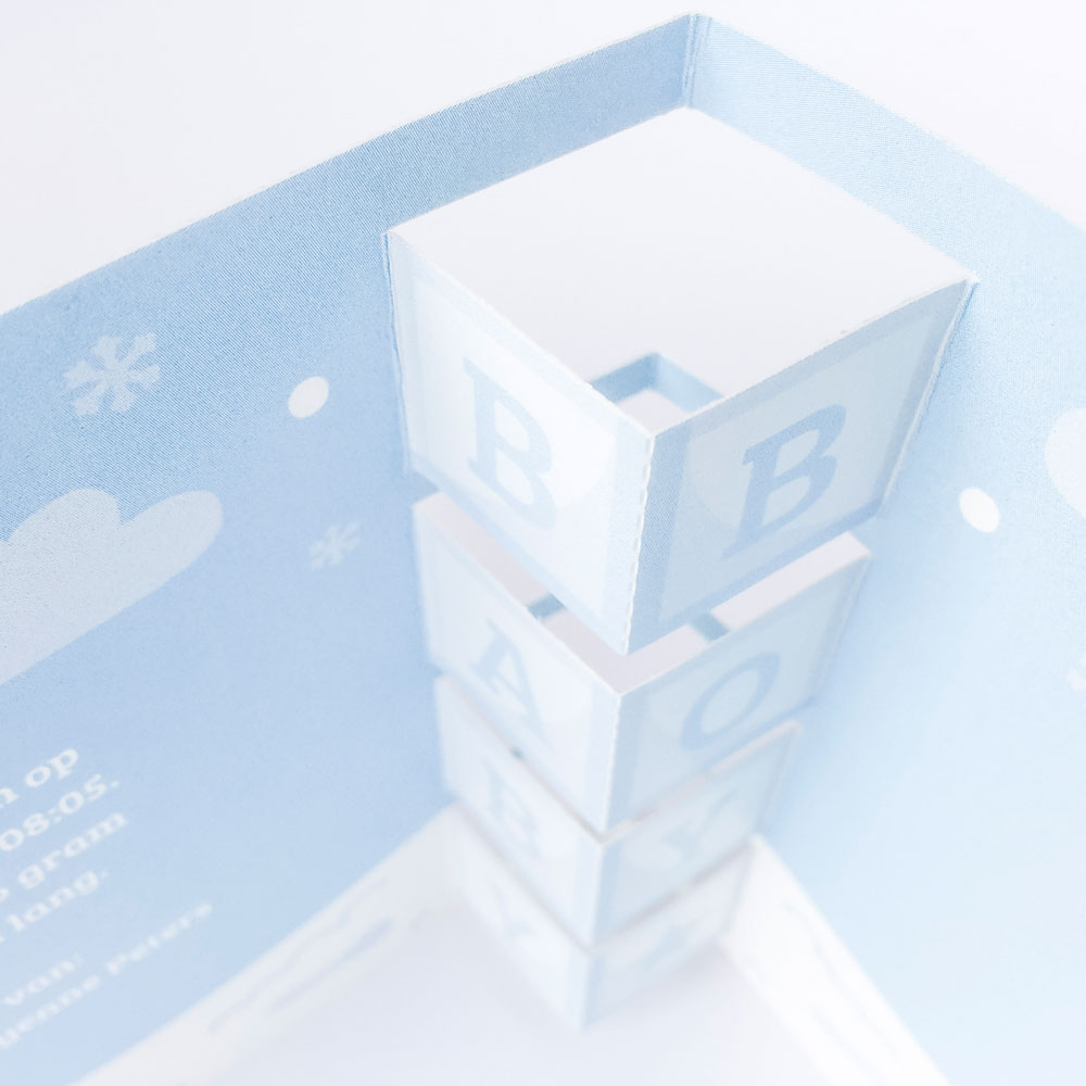 Drieluik kaart met pinguins boy Drieluik kaart met pinguins boy