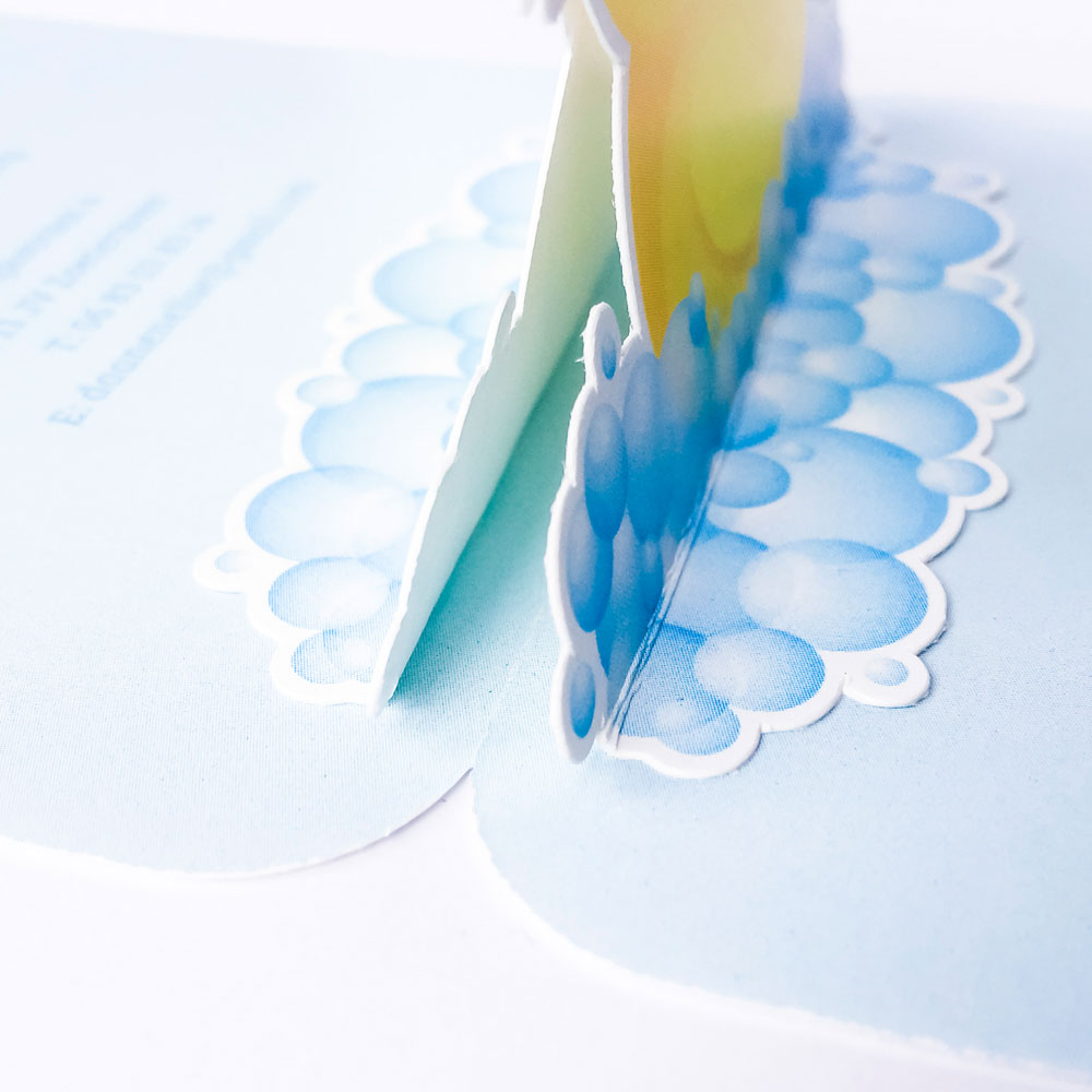 Pop op kaartje "Badeendje" Pop op kaartje "Badeendje"