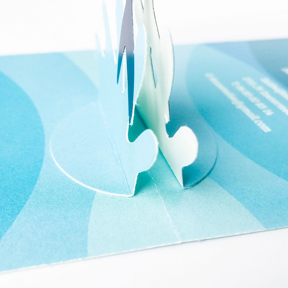 Pop Up kaart met dolfijnen Pop Up kaart met dolfijnen