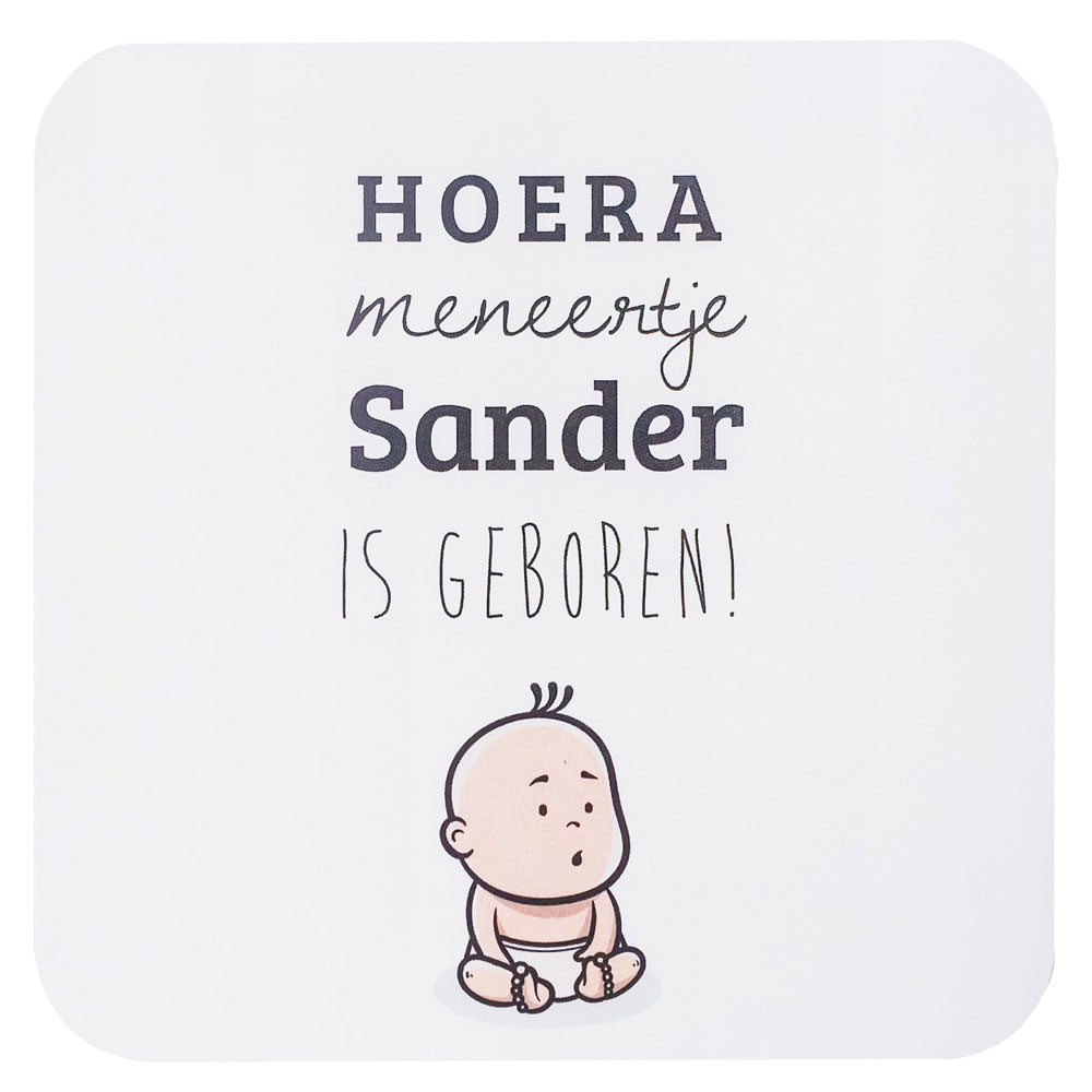 Pop up kaart met juichende baby Pop up kaart met juichende baby