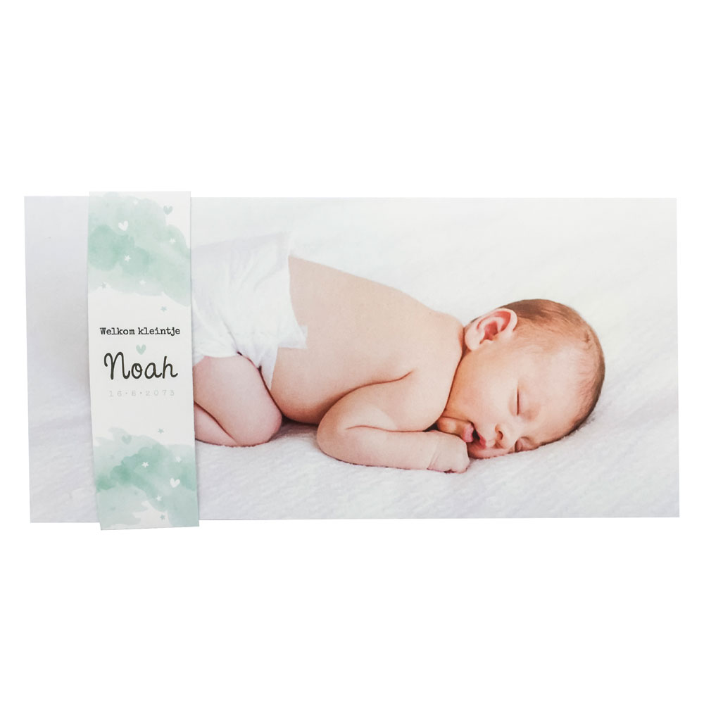 Fotokaart met sleeve aquarel Fotokaart met sleeve aquarel