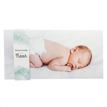 Fotokaart met sleeve aquarel Fotokaart met sleeve aquarel