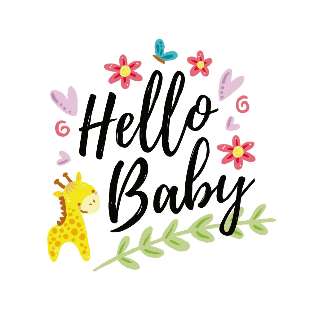 Doordraaier Giraffe en bloemen Doordraaier Giraffe en bloemen