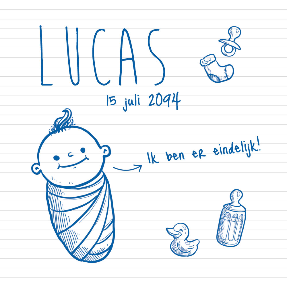 Dolle Doordraaier met blauwe illustraties Dolle Doordraaier met blauwe illustraties