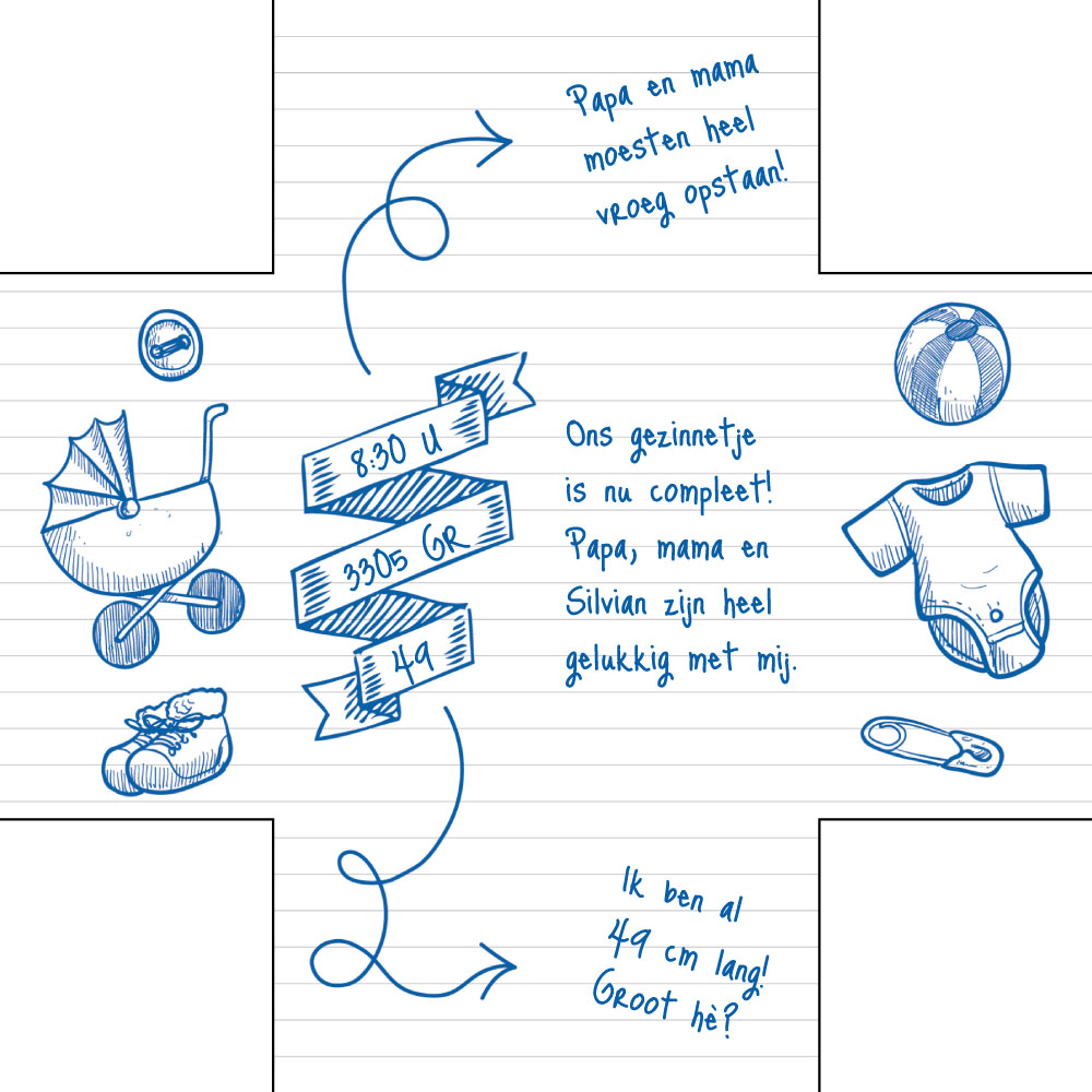 Dolle Doordraaier met blauwe illustraties Dolle Doordraaier met blauwe illustraties