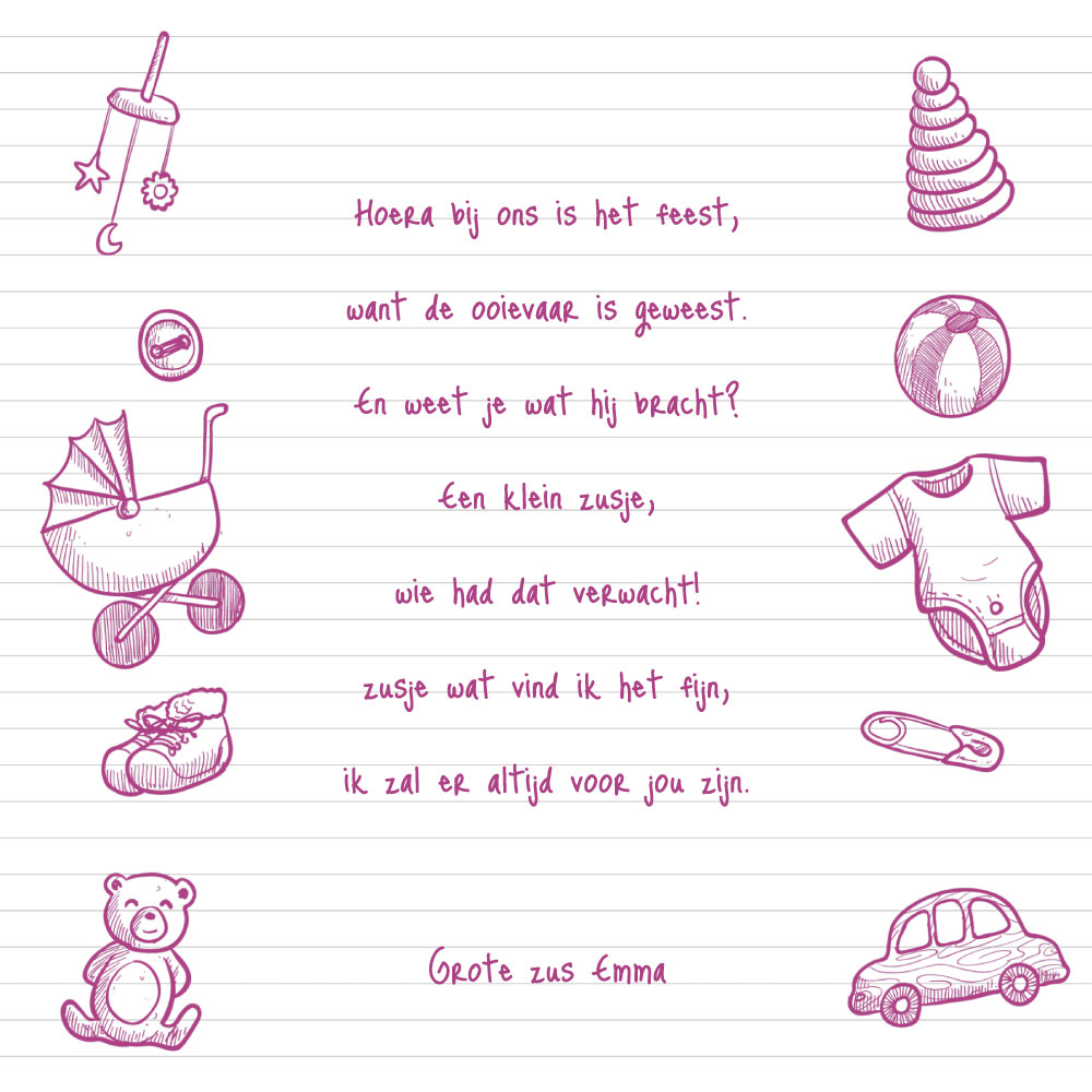 Dolle Doordraaier met roze illustraties Dolle Doordraaier met roze illustraties