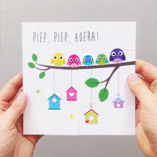 Dolle doordraaier vogeltjes