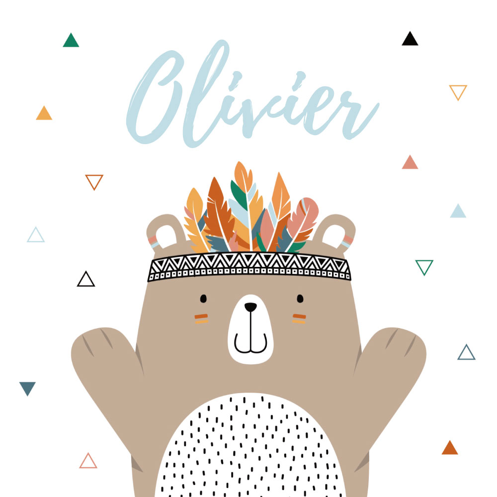 Dolle doordraaier met beer en tipi Dolle doordraaier met beer en tipi