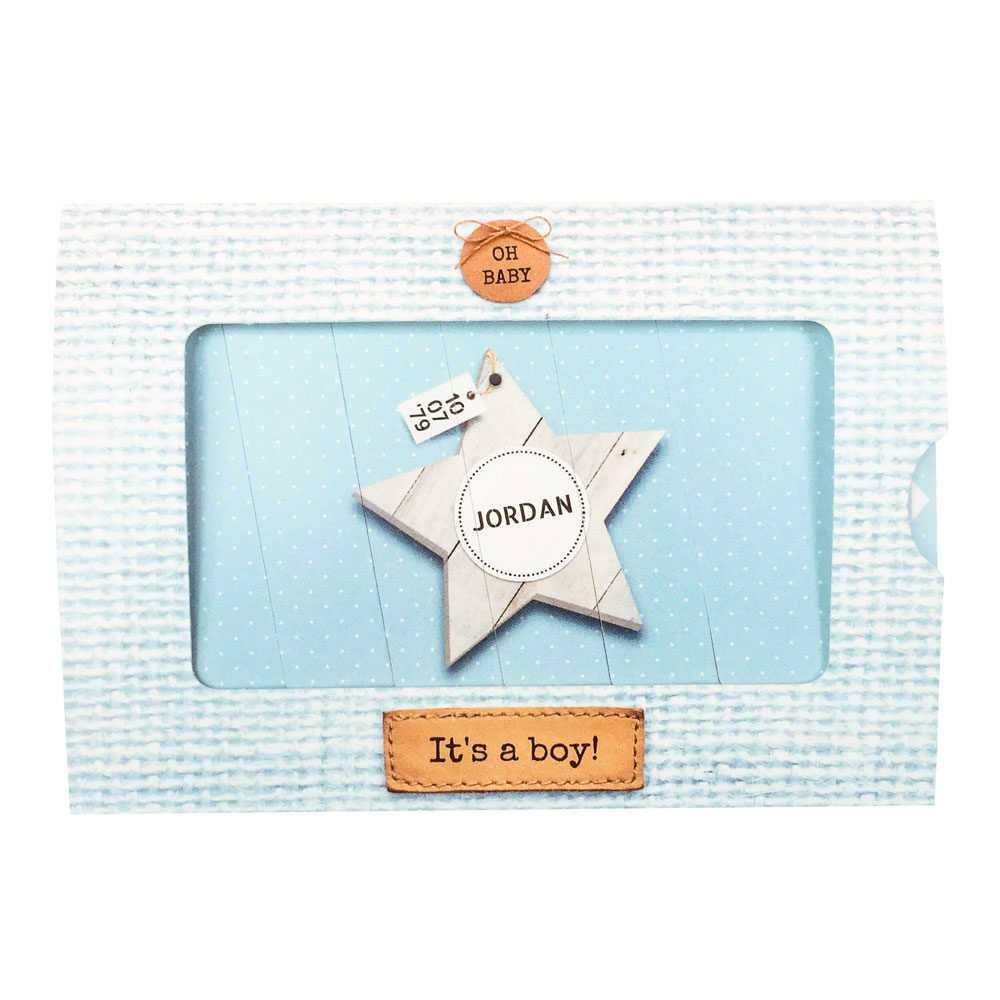 Foto schuifkaartje "Ster hout blauw" Foto schuifkaartje "Ster hout blauw"